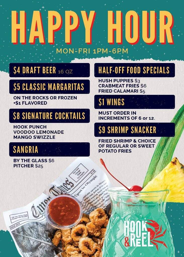 Hook & Reel Cajun Seafood & Bar - Linden, NJ menu_pic