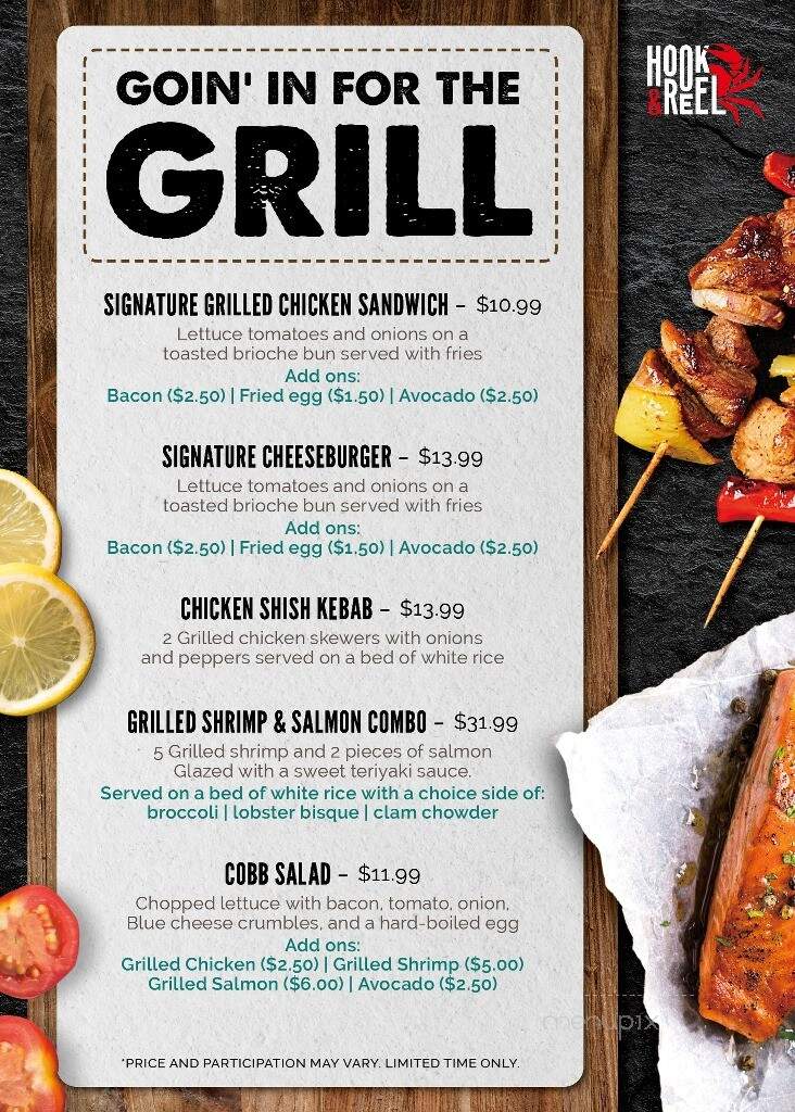 Hook & Reel Cajun Seafood & Bar - Linden, NJ menu_pic