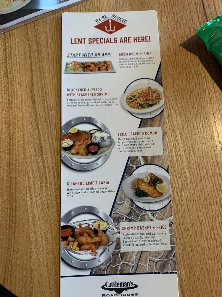 Cattleman's Roadhouse - La Grange, KY menu_pic