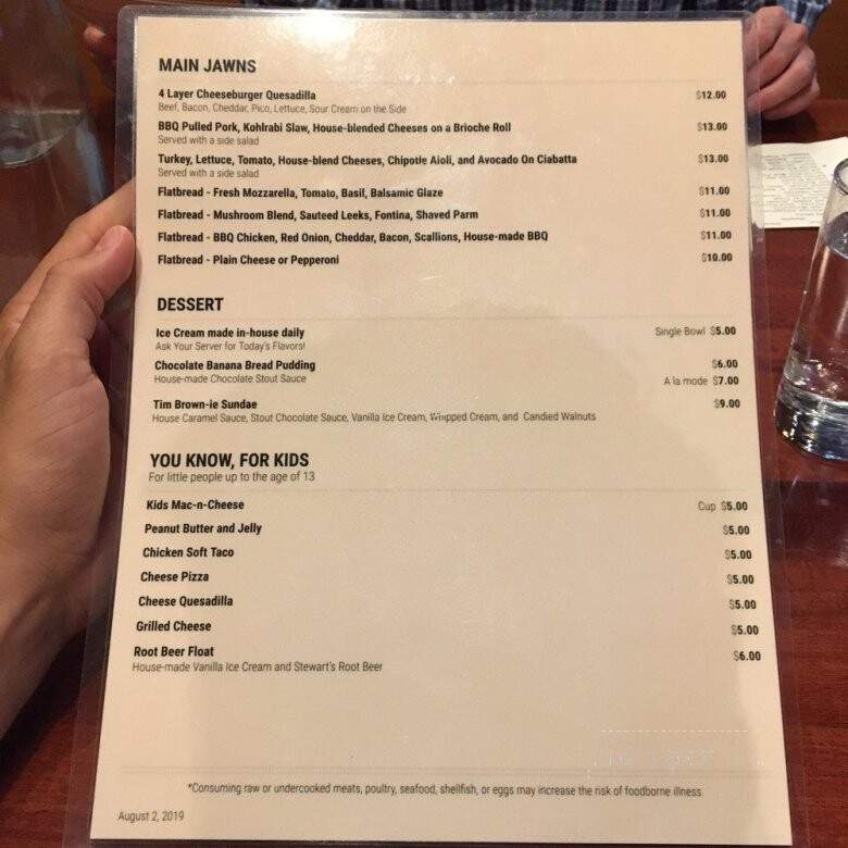 Tannery Run Brew Works - Ambler, PA menu_pic