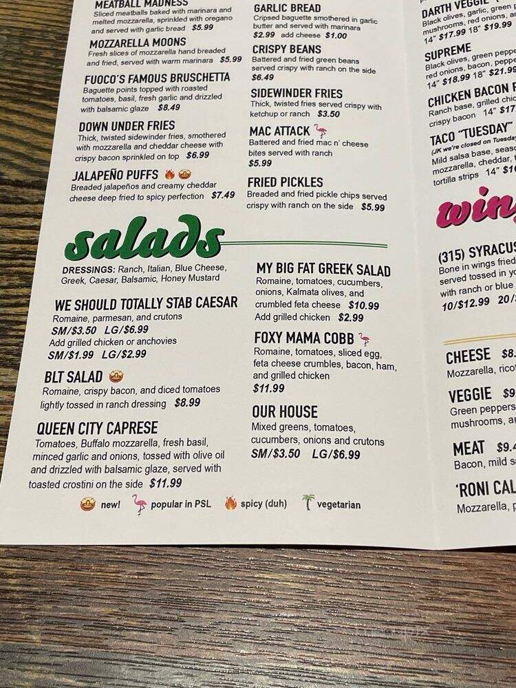 Francesca's Pizza - Port St. Lucie, FL menu_pic