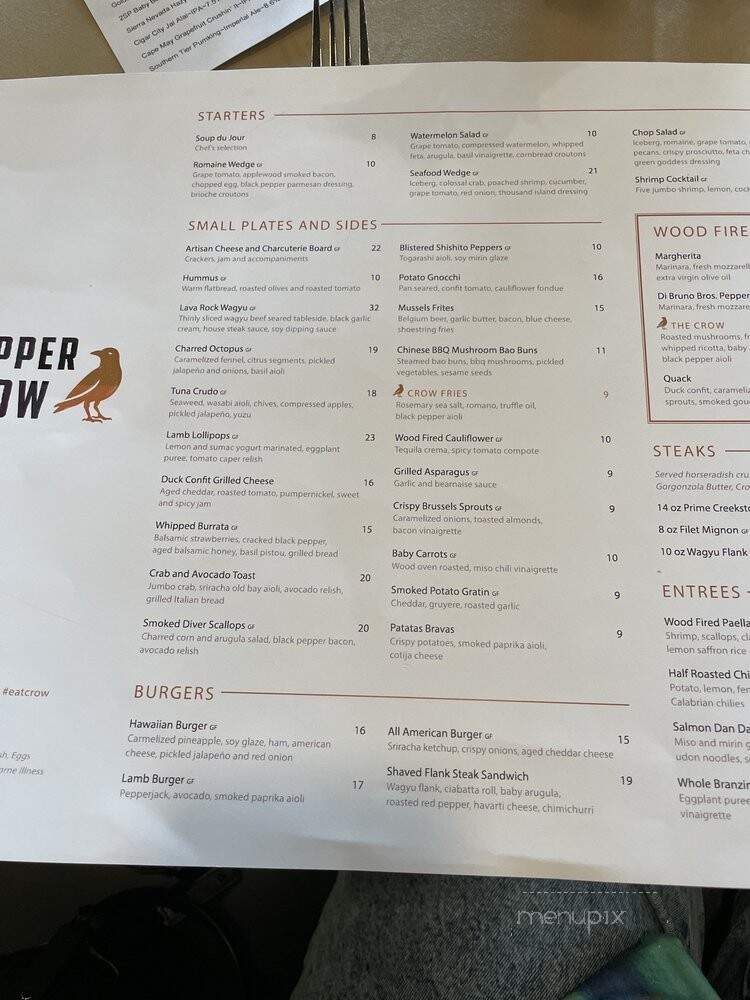 The Copper Crow - Horsham, PA menu_pic