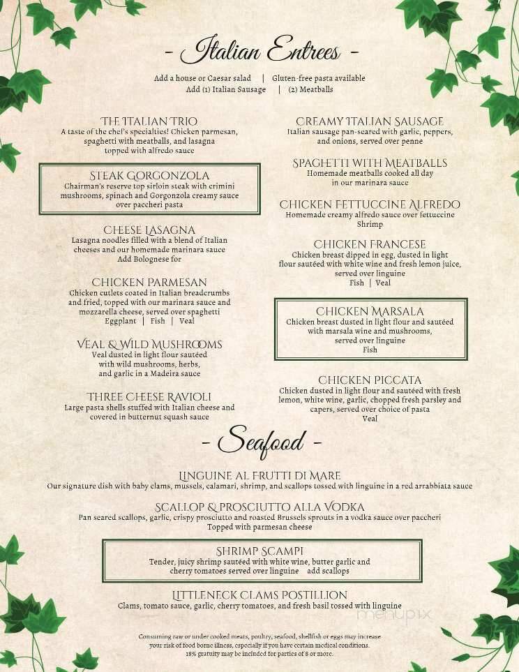 Casa D' Italia - Fort Myers, FL menu_pic