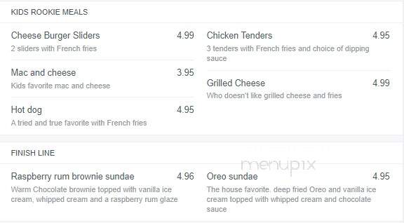 Time Out Sports Bar and Grille - Claremont, NH menu_pic