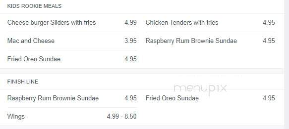 Time Out Sports Bar and Grille - Claremont, NH menu_pic