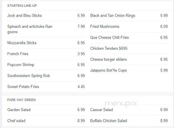 Time Out Sports Bar and Grille - Claremont, NH menu_pic