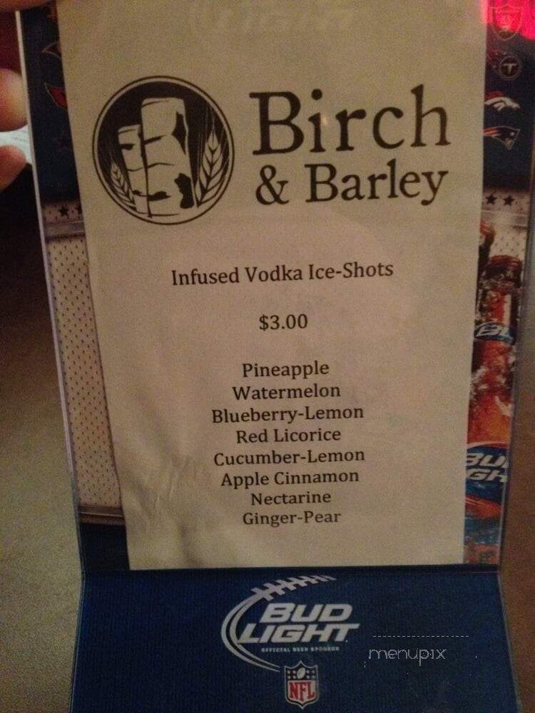 Birch & Barley - Pullman, WA menu_pic