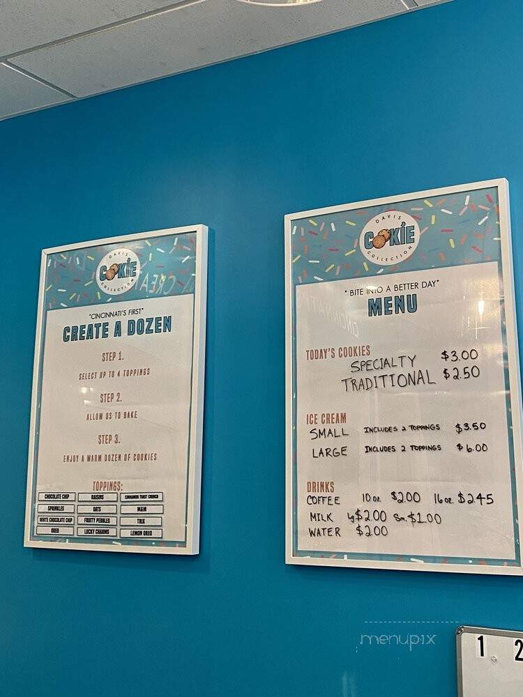 Davis Cookie Collection - Cincinnati, OH menu_pic