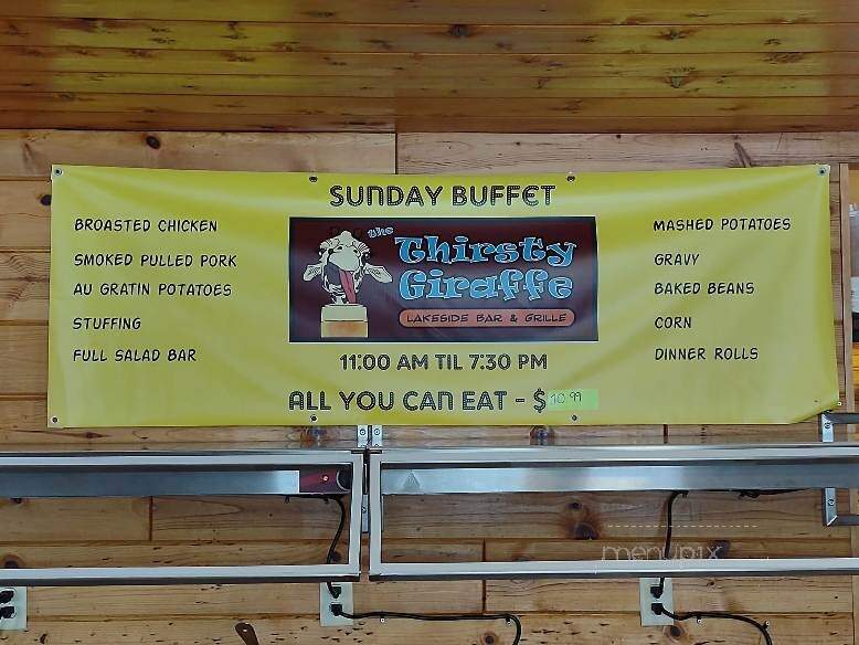 The Thirsty Giraffe - Tomahawk, WI menu_pic