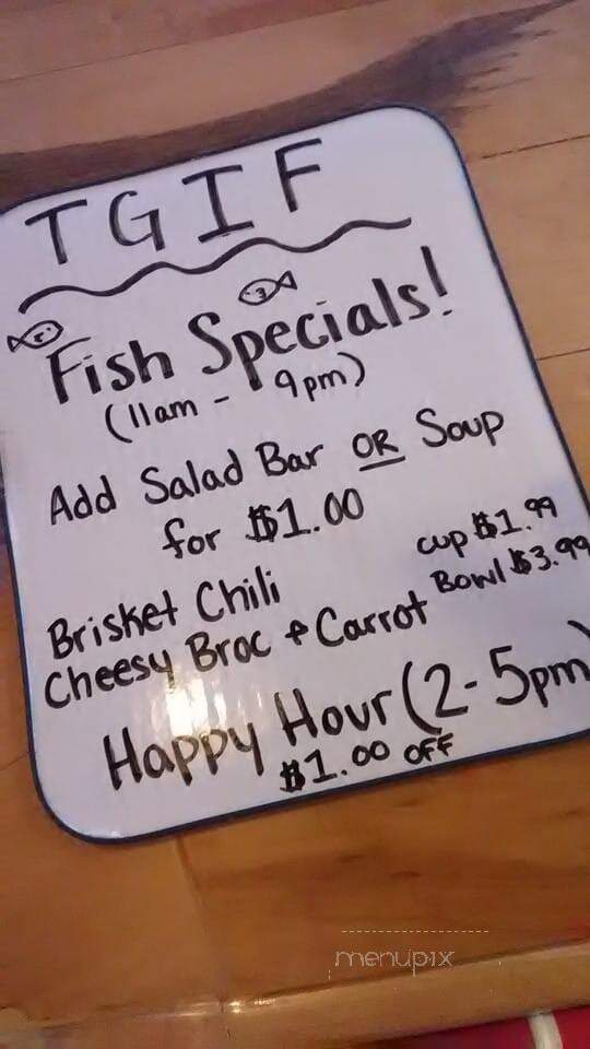 The Thirsty Giraffe - Tomahawk, WI menu_pic