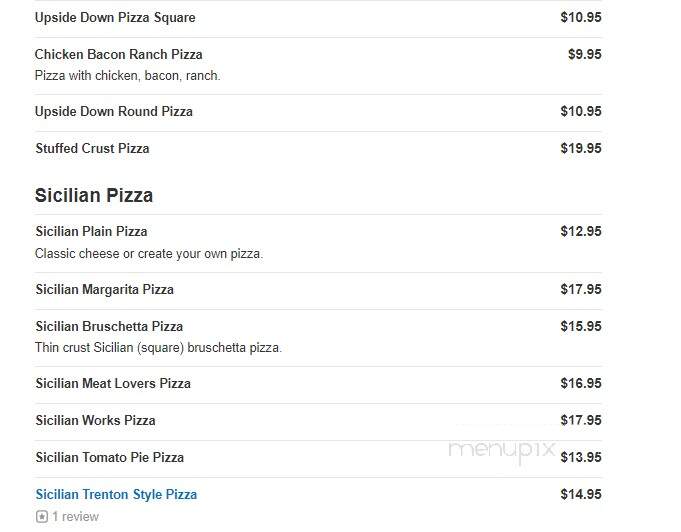 Gabriela Tomato Pie - Bristol, PA menu_pic