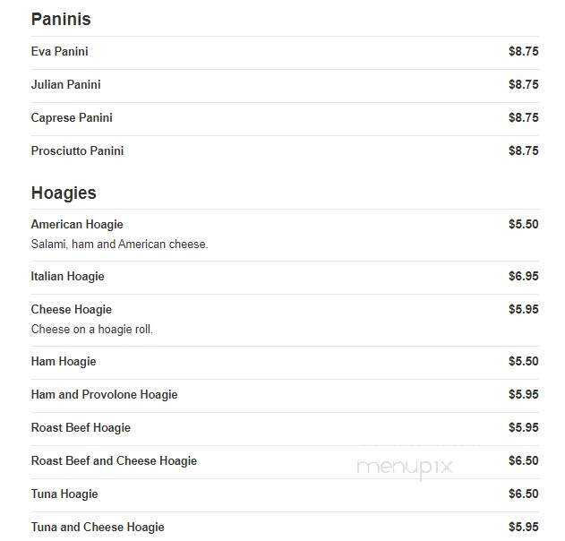 Gabriela Tomato Pie - Bristol, PA menu_pic