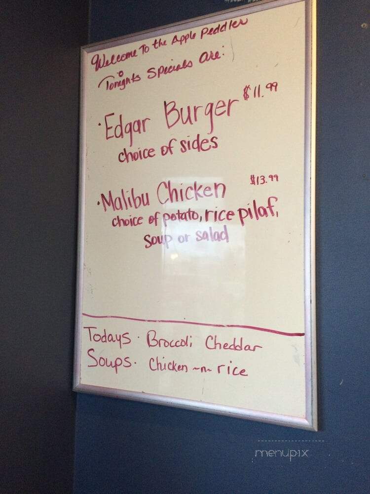Apple Peddler Restaurant - White City, OR menu_pic