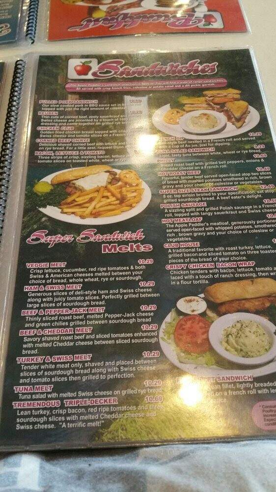 Apple Peddler Restaurant - White City, OR menu_pic