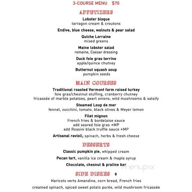 Benoit - New York, NY menu_pic