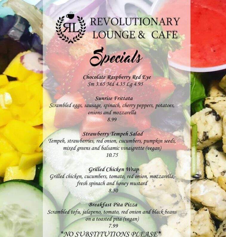 Revolutionary Lounge - Toms River, NJ menu_pic
