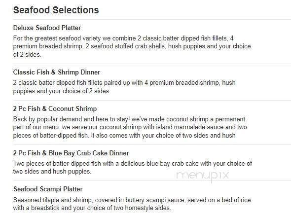 Captain D's Seafood - Greeneville, TN menu_pic
