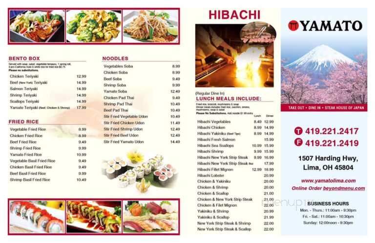 Yamato Steakhouse of Japan - Lima, OH