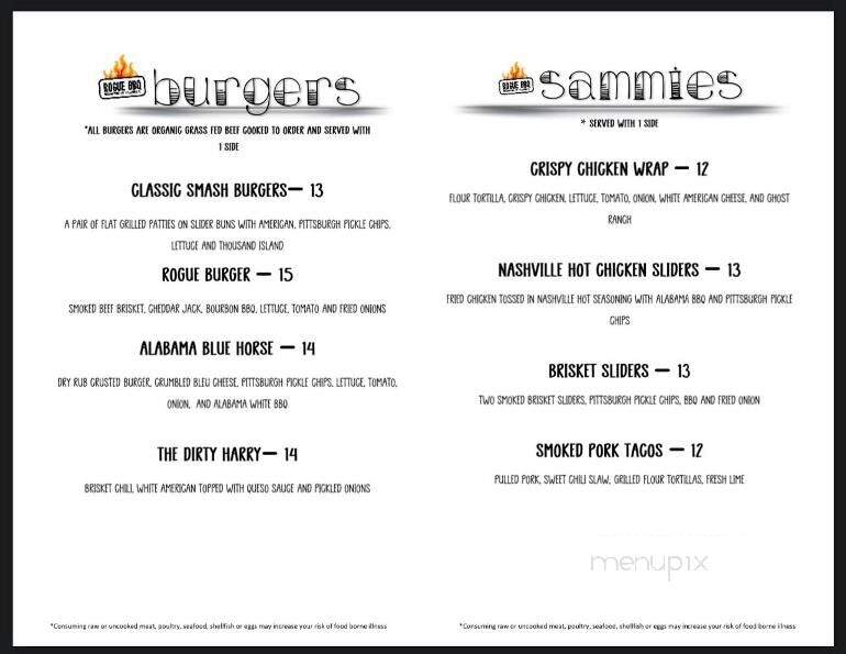 Westwood Bar and Grill - West Mifflin, PA menu_pic