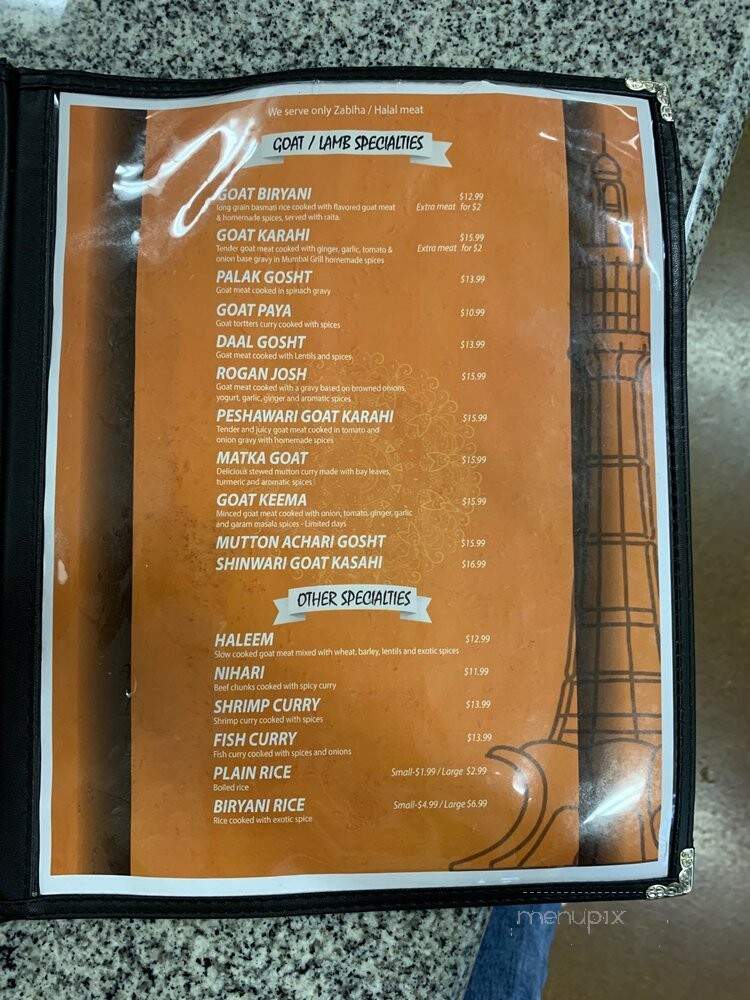 Mumbai Grill - Greenwood, IN menu_pic
