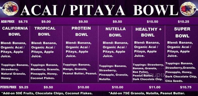 Blueberry Frozen Yogurt - Mahwah, NJ menu_pic
