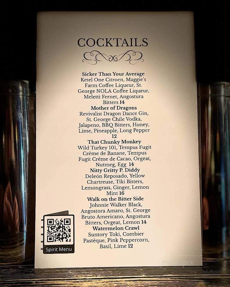 Acacia - Pittsburgh, PA menu_pic