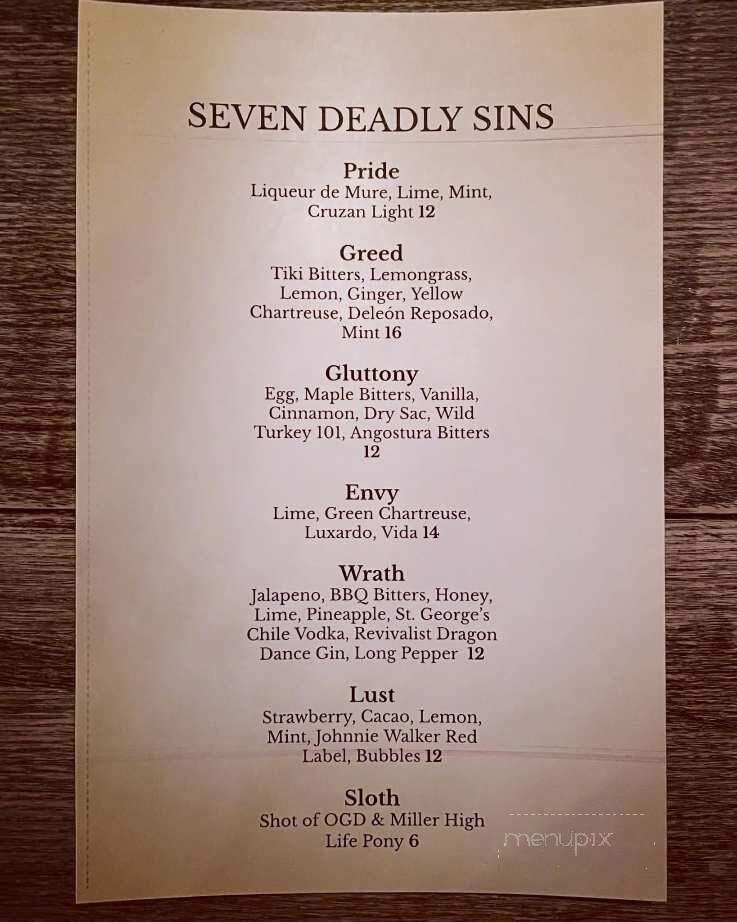 Acacia - Pittsburgh, PA menu_pic