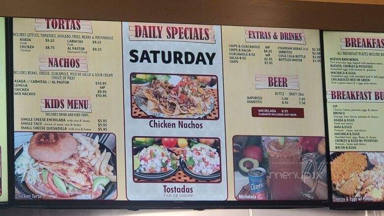 Broncos Grill Express - Covina, CA menu_pic