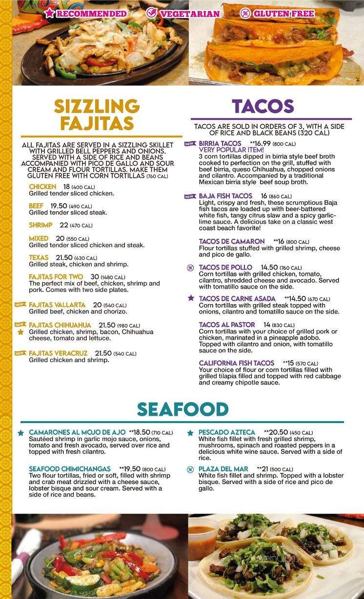 Plaza Azteca - Kill Devil Hills, NC menu_pic