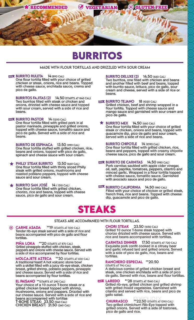 Plaza Azteca - Kill Devil Hills, NC menu_pic