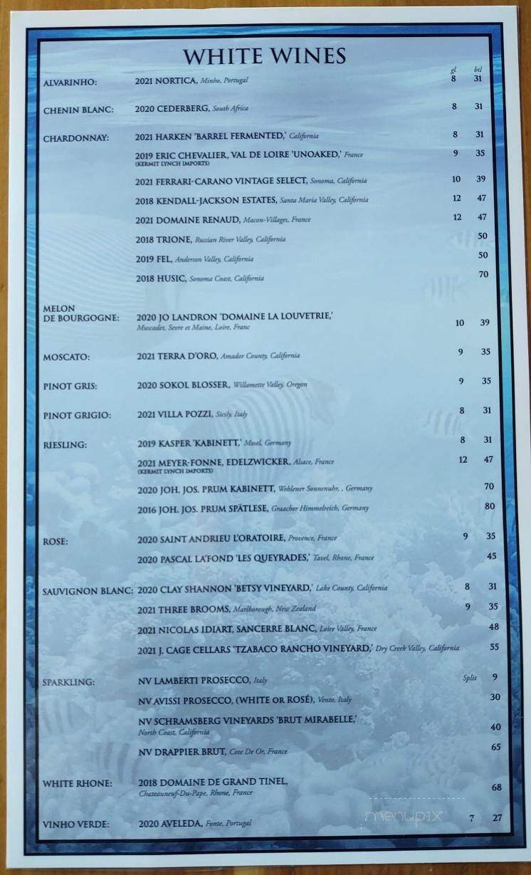 Reel Seafood Grill - Greensboro, NC menu_pic