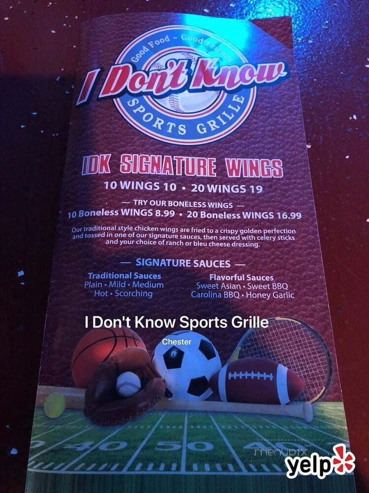 I Don't Know Sports Grille - Chester, VA