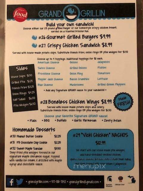 Maple Brook Golf Course Sports Bar & Grill - Charlotte, MI menu_pic