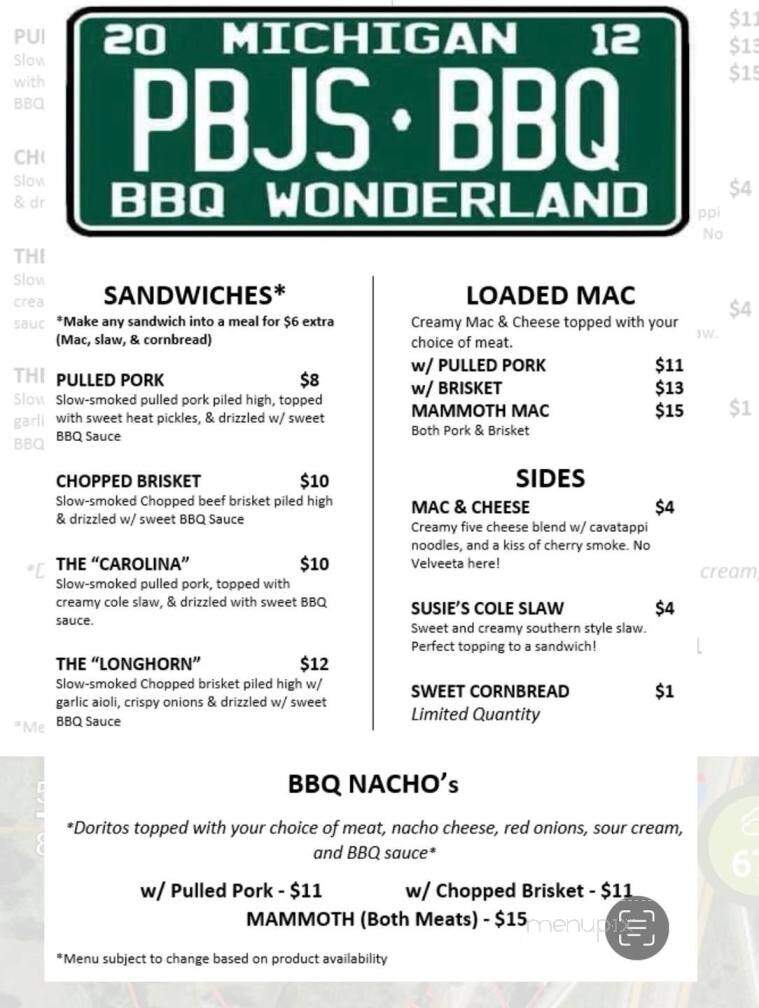 Maple Brook Golf Course Sports Bar & Grill - Charlotte, MI menu_pic