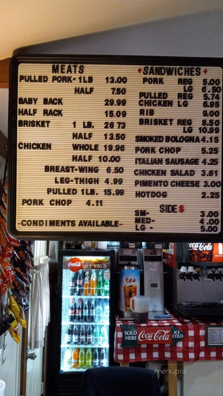 Hott's BBQ - Lobelville, TN menu_pic