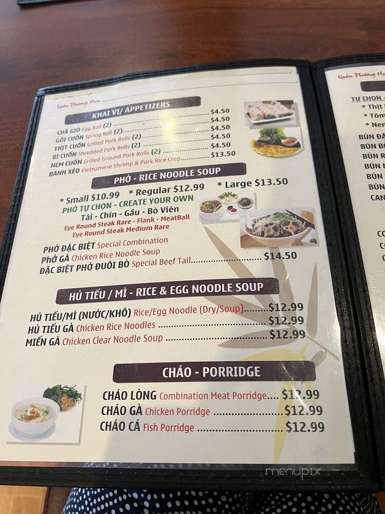 Phuong Nam Restaurant - Garland, TX menu_pic