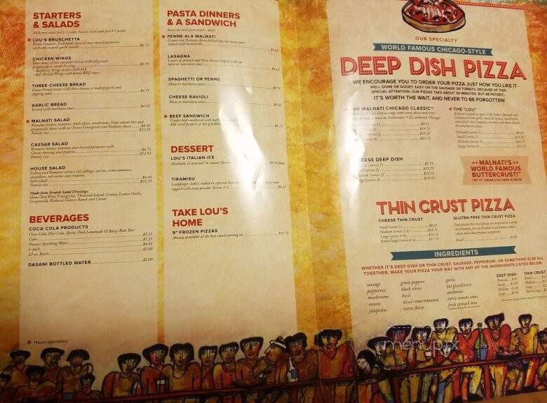 Lou Malnati's Pizzeria - Harwood Heights, IL menu_pic