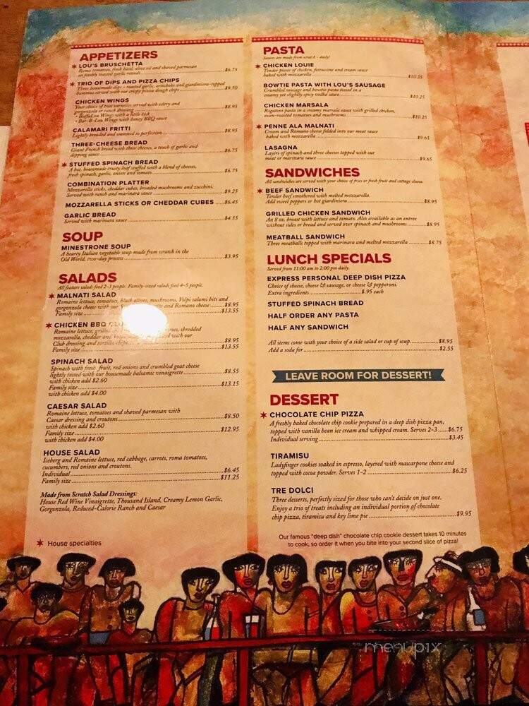 Lou Malnati's Pizzeria - Harwood Heights, IL menu_pic