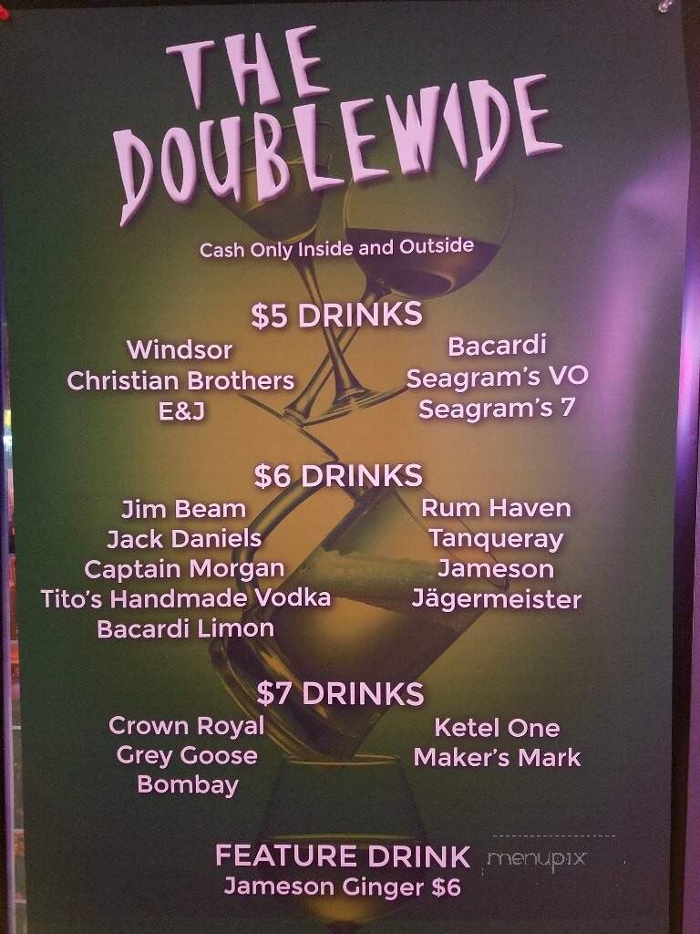 The Doublewide - Elko New Market, MN menu_pic