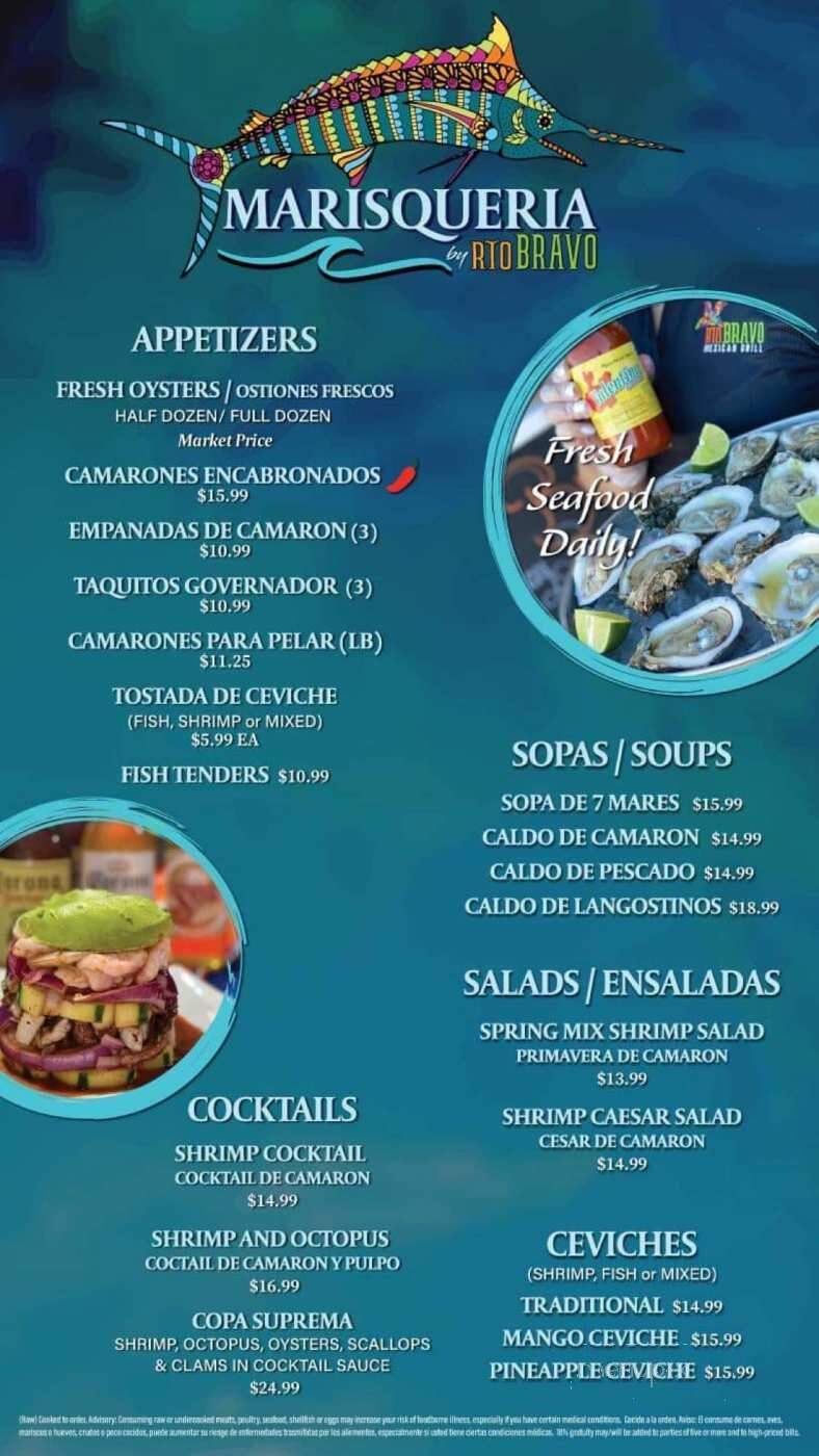 Rio Bravo - Pensacola, FL menu_pic