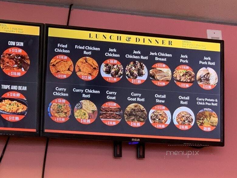 Irie I Bistro Jamaican Restaurant - Newmarket, ON menu_pic