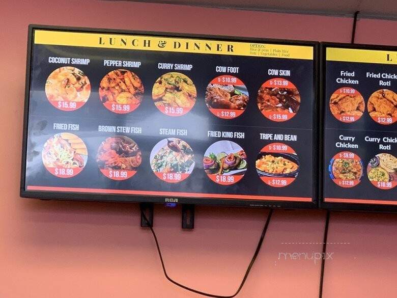 Irie I Bistro Jamaican Restaurant - Newmarket, ON menu_pic