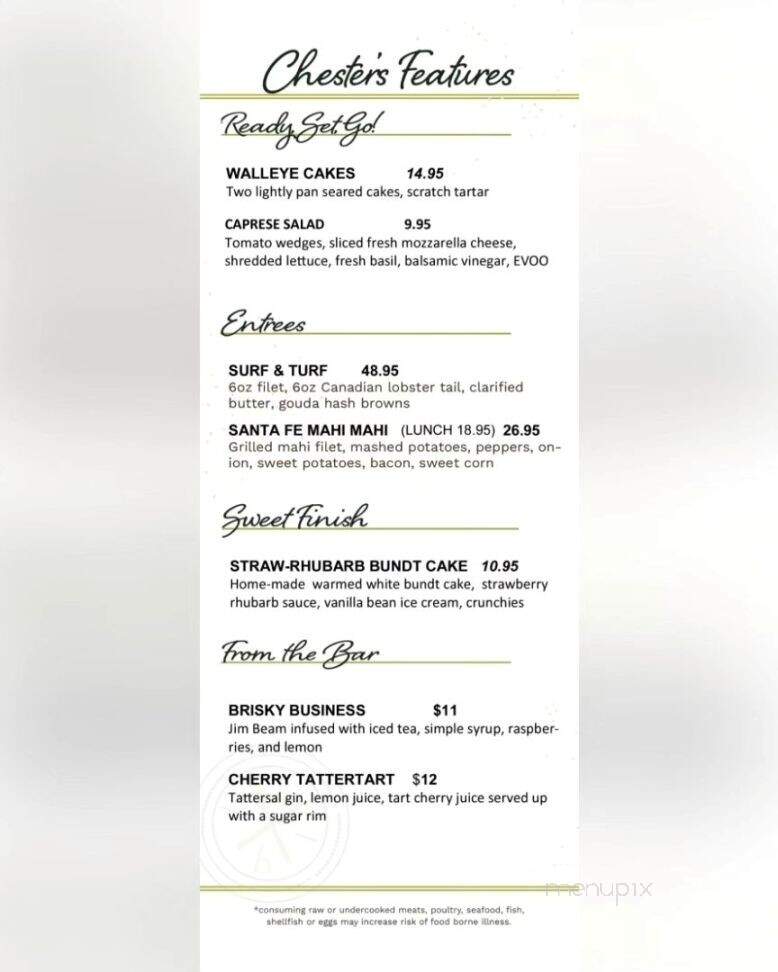 Chester's Kitchen and Bar - Rochester, MN menu_pic