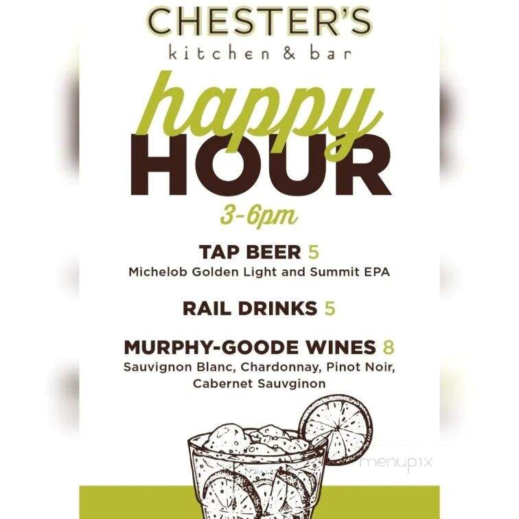 Chester's Kitchen and Bar - Rochester, MN menu_pic