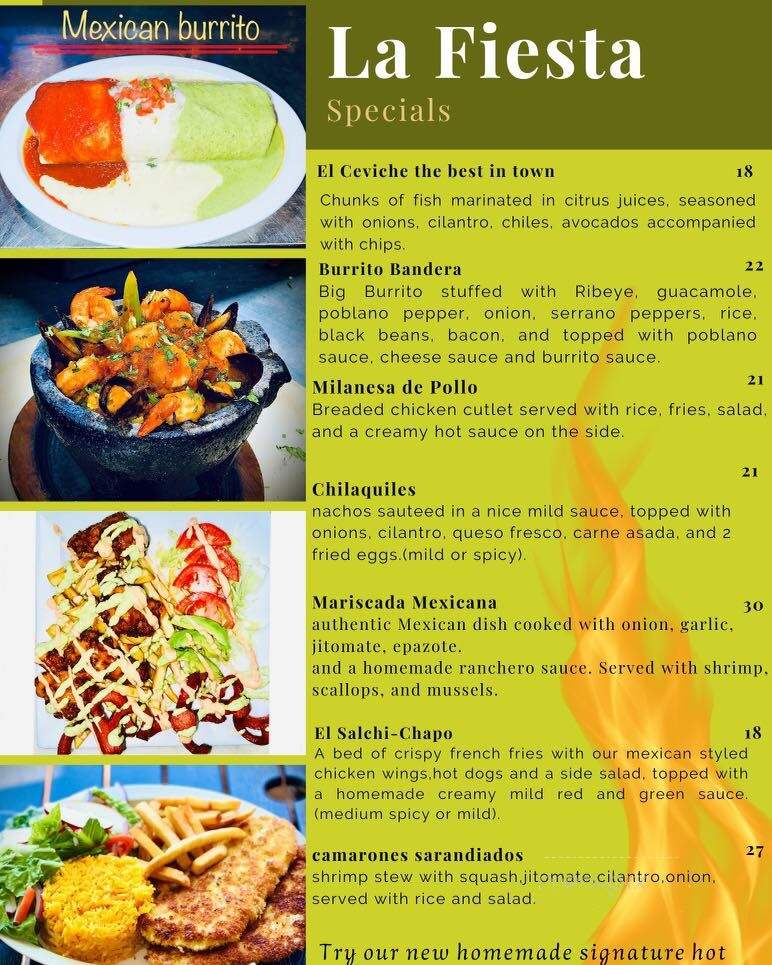 La Fiesta - Clifton Park, NY menu_pic