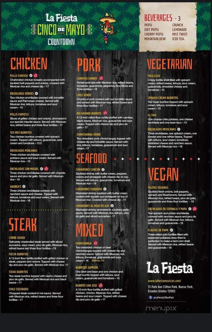 La Fiesta - Clifton Park, NY menu_pic