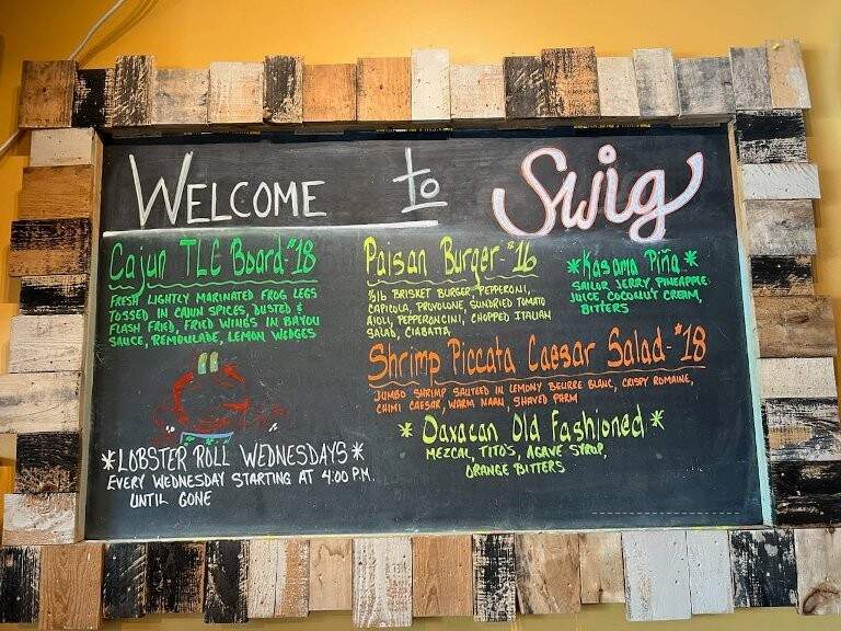 Swig Charcuterie and Suds - Perrysburg, OH menu_pic