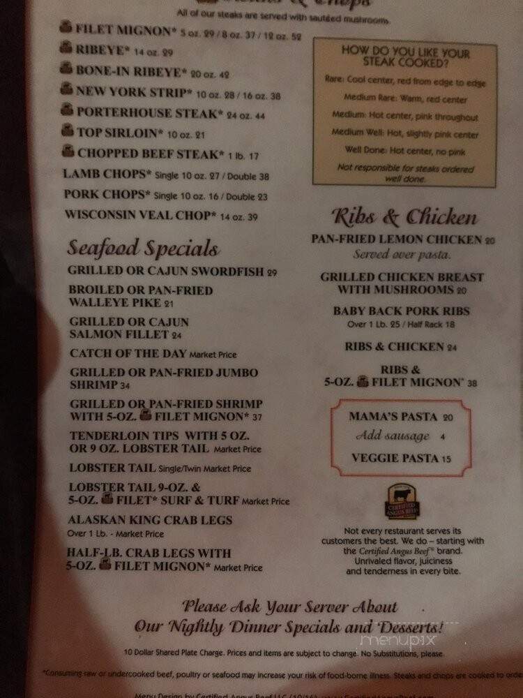 DC Steakhouse - Chandler, AZ menu_pic