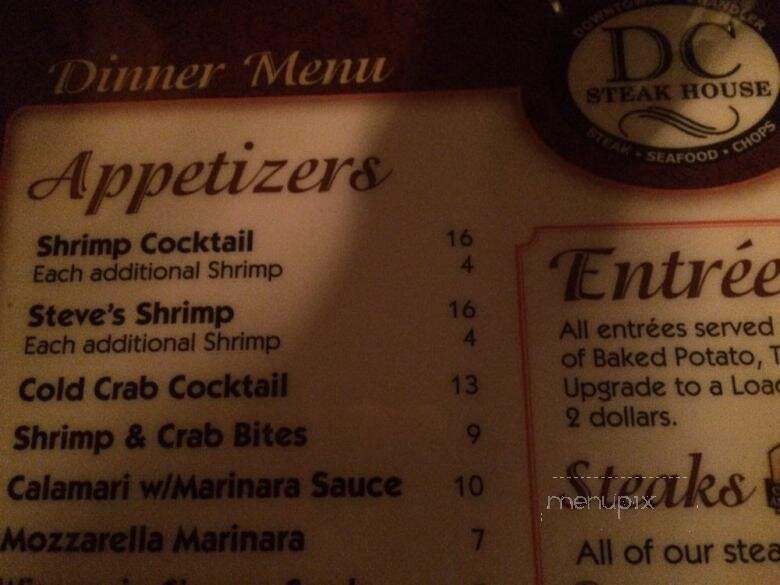DC Steakhouse - Chandler, AZ menu_pic