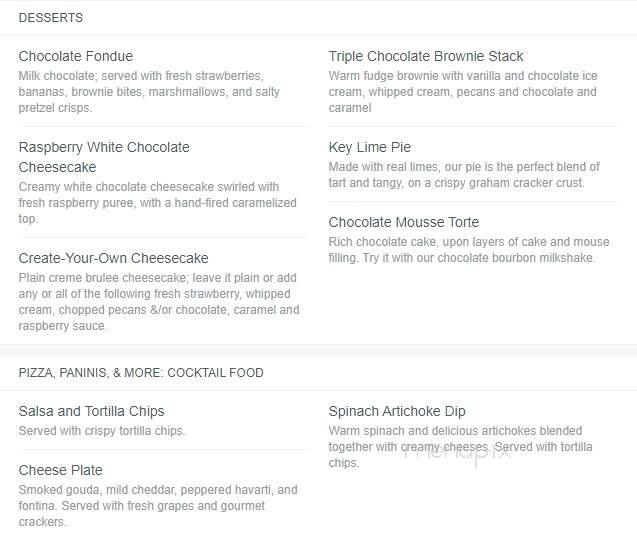Vintage 22 - Ada, OK menu_pic